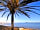 Camping Caravaning La Manga: View of Mar Menor sea from our beach restaurant