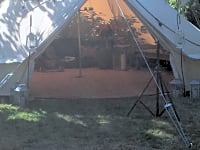 Interior of one of our cosy tents Interior of one of our cosy tents