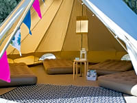 View of the bell tent View of the bell tent