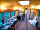 American School Bus Glamping: Lounge/dining area