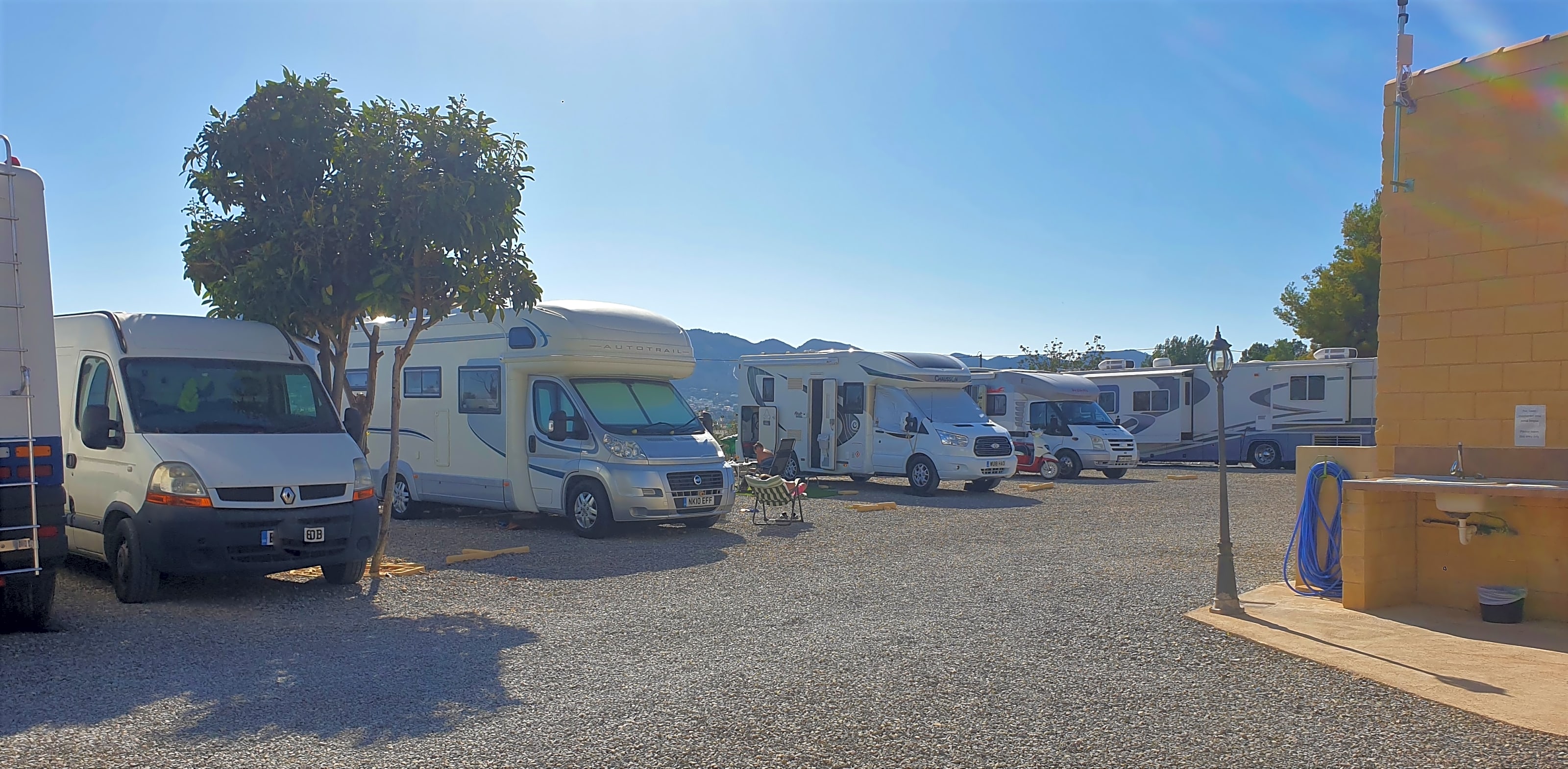 Caravan Parking El Verger and Benidorm - Motorhome Parking in Verger and  Benidorm Santa Ana