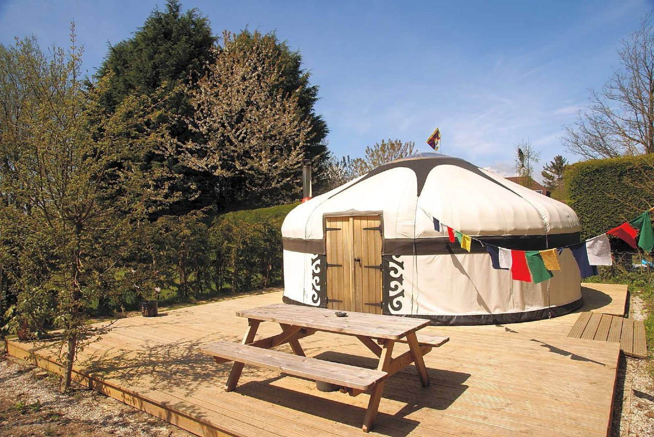 fancy yurt