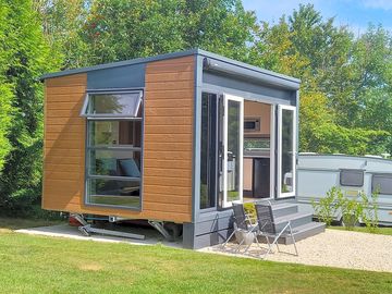 Luxury pod with private seating area