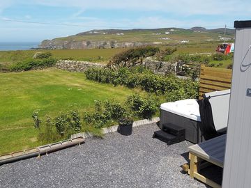 Private patio area with stunning views