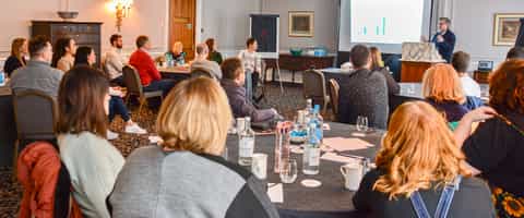 Our founder Dan Yates presenting a company update